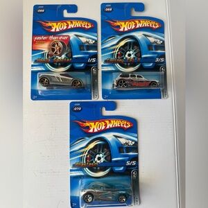 Hot Wheels Chrome Burnez Faster Than Ever Lot Of 3 Honda Spocket Phastasm